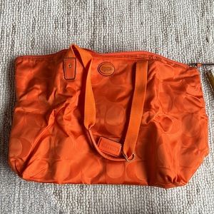 Coach shoulder bag. Orange. NWT
